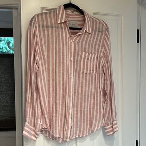 Rails pink button down